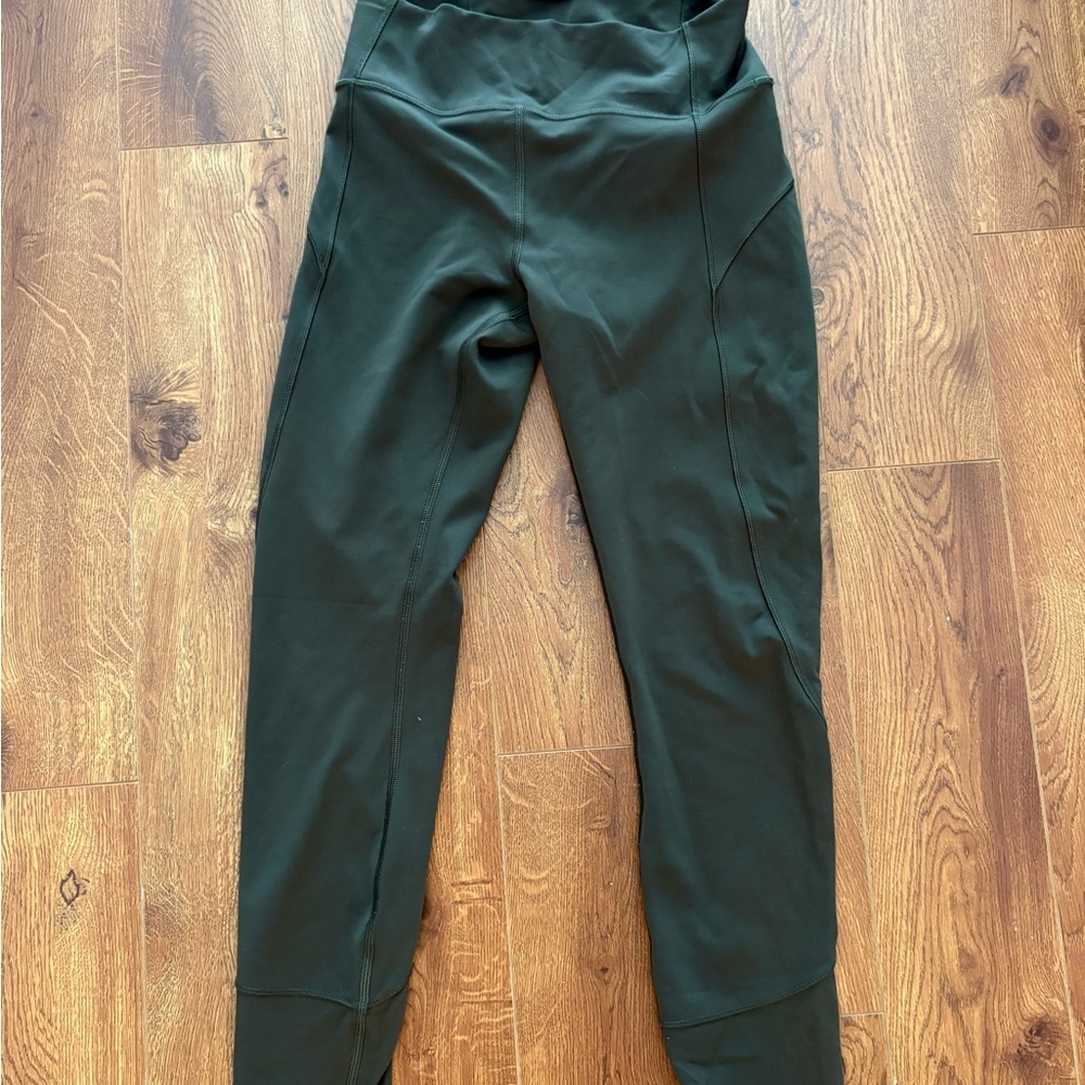 Army green/ look dark grey lululemon leggings size 6